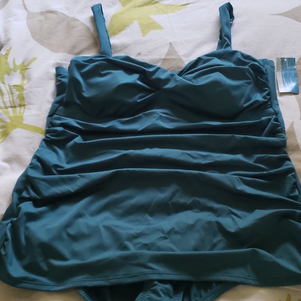Teal one piece Swimsuit